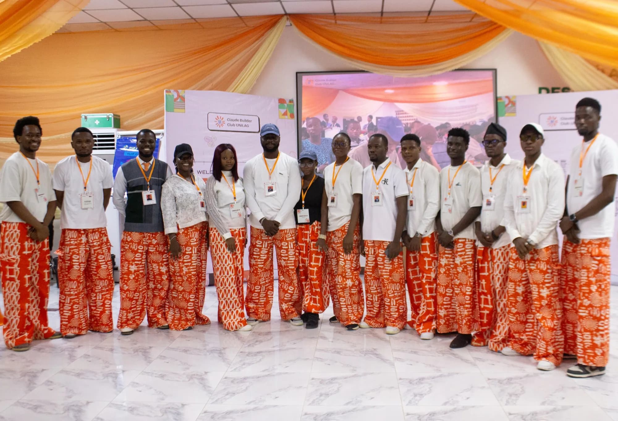 Claude Builder Club UNILAG executives at the Claude Hackathon
