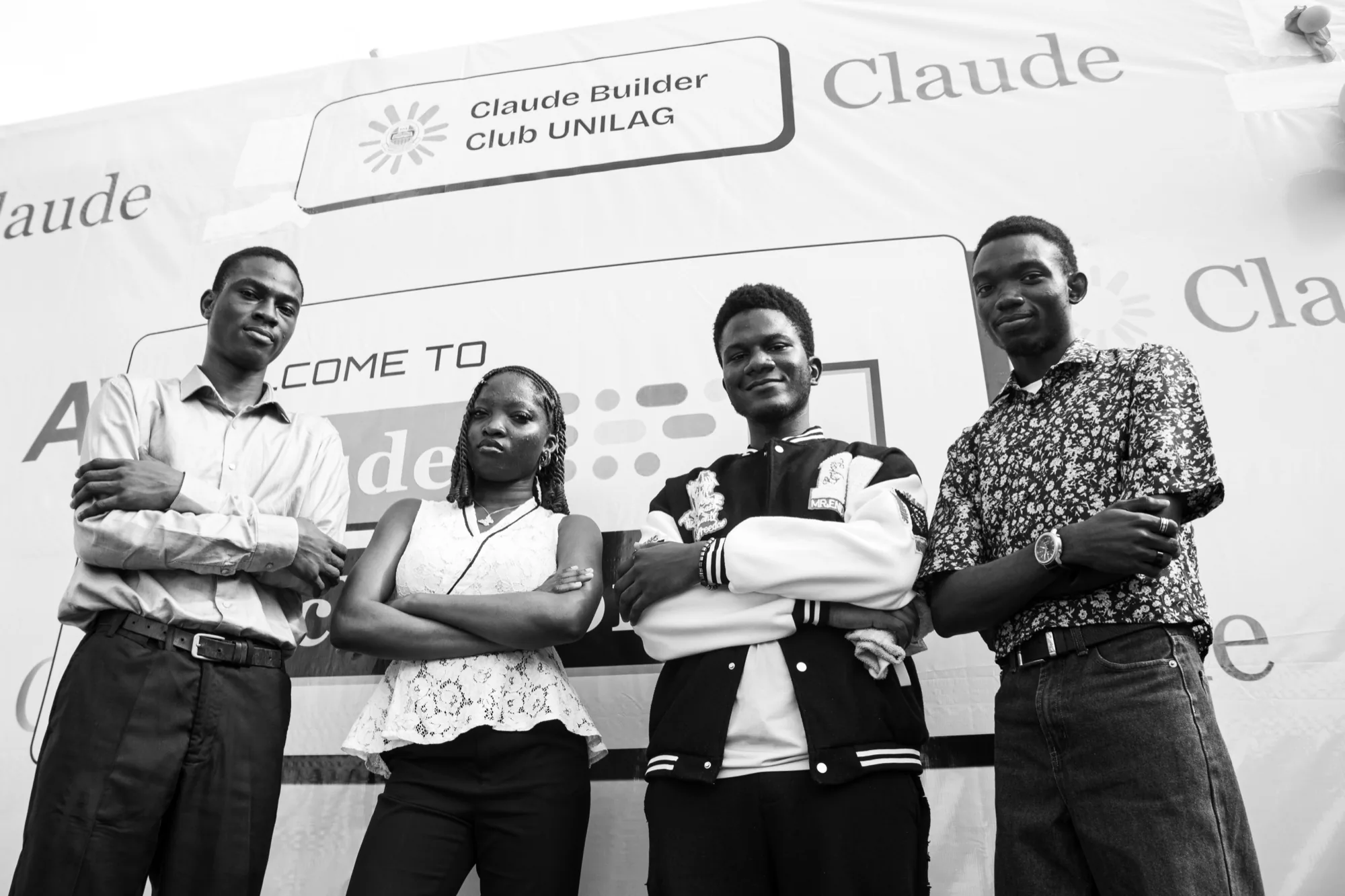 Team TheNextMe outside the venue
